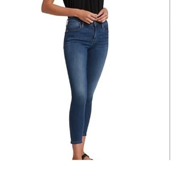 FRAME Denim Medium Wash Le High Skinny Crop Grove Street Jeans Size 27 - Picture 4 of 12